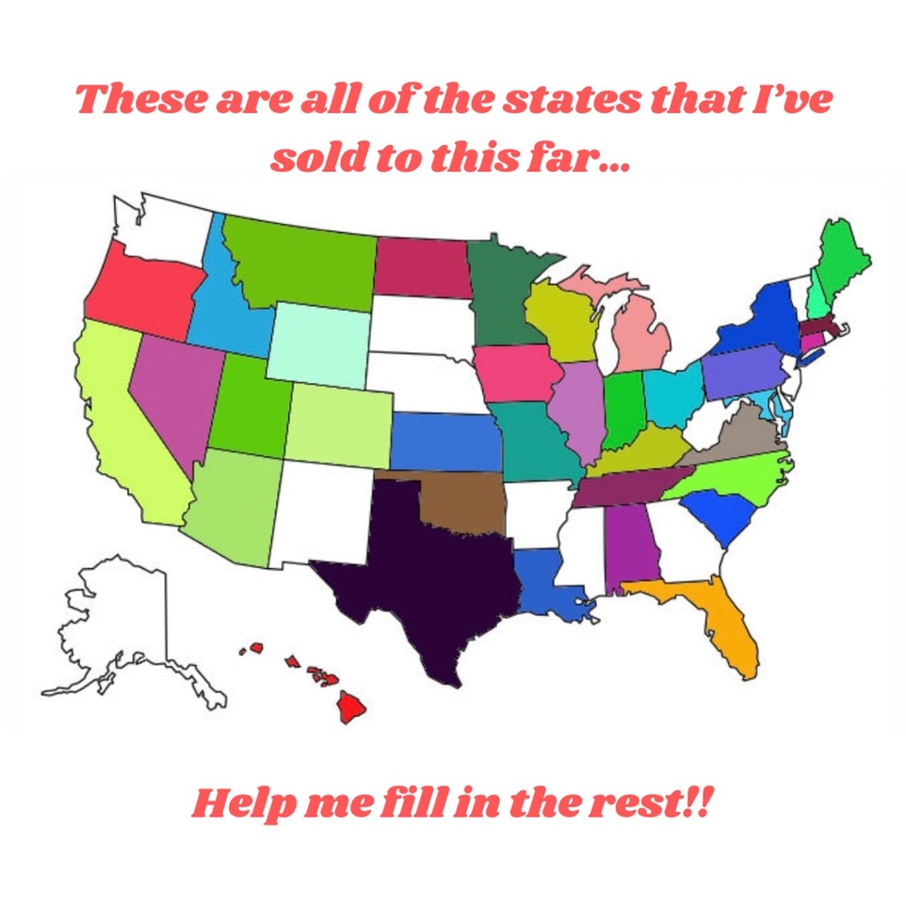 States I’ve Sold To✨